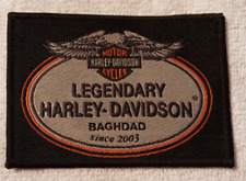 Harley Davison Baghdad and Legendary Harley Davison Baghdad patches motorcycles picture