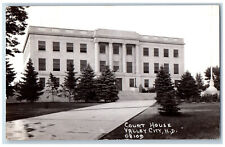 Valley City North Dakota ND Postcard Court House 1941 RPPC Photo Vintage picture