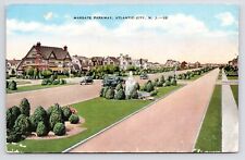 c1940s Margate City Parkway Road Vintage Atlantic City New Jersey NJ Postcard picture