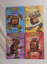 Vintage Lot of 4 Teenage Mutant Ninja Turtles  Storybooks 1990 picture