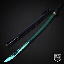 BATTLE READY Handmade Green Carbon Steel Blade Japanese Samurai Katana Sword 41