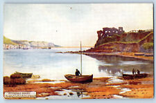Weymouth England Postcard Sandsfoot Castle & Portland c1910 Oilette Tuck Art picture