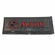 VTG NOS 1980’s MADD Mothers Against Drunk Drivers Red & Silver bumper sticker picture