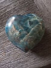 Blue Apatite Polished Hearts - BY WEIGHT (RK70) × 1 300-400g picture