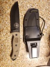 ESEE 10 7/8 inch  Model 5 Fixed Black Blade OD Green Glass Breaker Knife picture