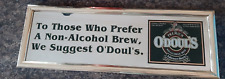 Vintage 1992 Framed O'Doul's Beer Mirror  27x9 Wall Hangable picture