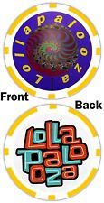 1991  LOLLAPALOOZA COMMEMORATIVE POKER CHIP - 9 Inch Nails, Jane's Addiction.... picture