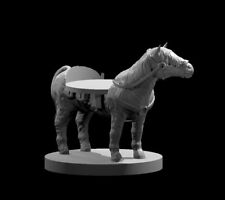 Pony Horse Mount Mini Slot 28mm Scale DND D&D Wargame Tabletop Mini picture