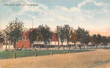 Tracy Minnesota~Front Street~Hotel Exchange~Stores~Folks in Park~1910 Postcard picture
