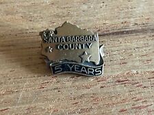 Santa Barbara County Lapel Pin Employee 5 Year Service Award California Vintage picture