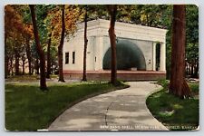 Winfield Kansas~Curvy Path to Island Park Bandshell~c1910 Postcard picture