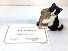 Lenox 2003 Kitty Sweet Hearts 2 Cats Hugging With Certificate Unboxed picture