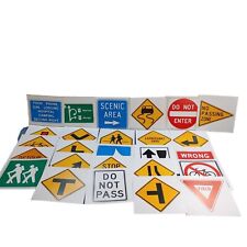 Lot Of 27 Ideal Double Sided Highway/Street Signs Cardboard Posters 11.5X 11.5 picture