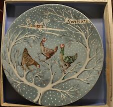 Haviland 12 Days of Christmas Plate NOEL 1972 Three French Hens Signed picture