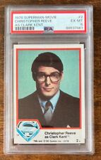 1978 Topps Superman The Movie Christopher Reeve as Clark Kent #2 PSA 6 EX-MT picture