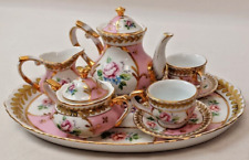 Porcelain 10 Pc Mini Tea Set Victoria’s Garden Delton Products Corp picture