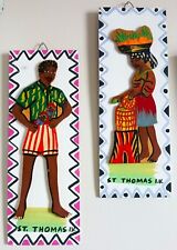 Balsa Wood Traditional WALL DECOR FROM ST. THOMAS, VIRGIN ISLANDS Collectible picture