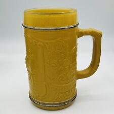 Gemutlichkeit Mustard Yellow Vintage Beer Stein picture