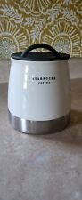 White Starbucks coffee canister picture