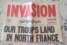Pittsburgh  Sun - Telegraph Newspaper June 6, 1944  