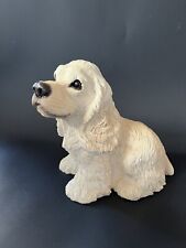 Vtg. Blonde Cocker Spaniel Dog Figurine Animal Classics United Design Corp 1988 picture