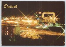 Duluth Minnesota~Aerial Lift Bridge-Convention Center @ Night~Continental Pc picture
