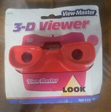 VIntage 1998 Viewmaster 3D Red Viewer Toy Orange Handle Great Shape Vtg See Pics picture