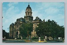Postcard Court House Muncie Indiana Vintage Cars picture