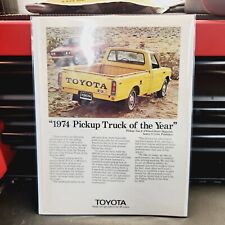 Toyota 1974 Pickup Truck Of The Year Advertisment. Vintage Magazine Cut Out.  picture