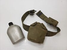 Early Vietnam War US Military Aluminum Canteen W/ Belt & Bags Mirro 1962 Vintage picture