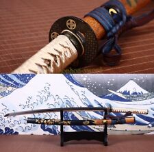 Top Quality Shihozume Clay Tempered Katana Japanese Samurai Sword Hadori Polish picture