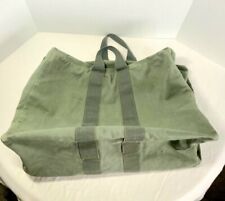 Vintage Military Duffel Bag Army Air Force Flyers Kit Green 1978 USA War Canvas  picture