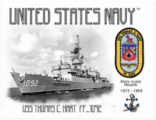 USS THOMAS C. HART FF-1092 FRIGATE   -  Postcard picture