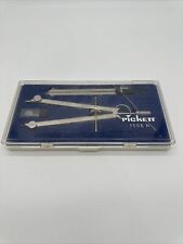 VINTAGE PICKETT DRAFTING COMPASS TOOL SET 1505N MADE IN GERMANY - Missing Pencil picture
