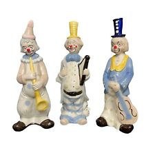 Vintage Classic Clown Circus Porcelain Hand Painted Figurines LOT OF 3 picture
