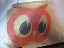 Vintage RED OWL STORES Promo Items Gift Sewing Kit Card IN WAX PAPER SLEEVE picture