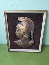 Vintage Neo Classical Bust Sculpture of a Roman Soldier Framed 14x16 USC Trojans picture