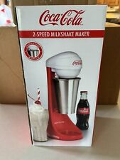 Opened Coca-Cola Two-Speed Limited Edition Milkshake Maker Nostalgia New In Box picture