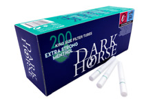 DARK HORSE Extra Strong Menthol 3x200 Empty Cigarette Filter Tubes (600 total) picture
