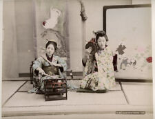 c.1880's PHOTO - JAPAN SINGING GIRLS ( TSUDZUMI, TAIKO ) picture