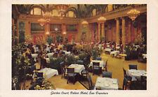 Garden Court, Palace Hotel, San Francisco, California, early postcard, unused  picture