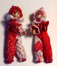 A Pair of wooden Clown Dolls picture
