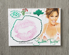2012 Bench Warmer Mistletoe Authentic Kiss Card Auto | Sandra Taylor | 04/10 picture