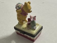 Vtg Disney MIDWEST CANNON FALLS Winnie Pooh LOVE Valentine Piglet TRINKET BOX picture