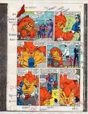 Rare original 1986 Captain America 316 page 11 Marvel Comics color guide artwork picture