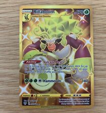 Pokemon Card Rillaboom 197/189 Gold Secret Rare Darkness Ablaze Near Mint picture