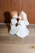 VTG Lefton China Bride & Groom Porcelain Wedding Figurine/Cake Topper, #04567 picture