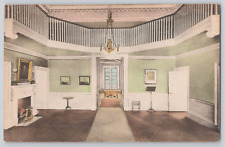 Postcard Monticello, The Entrance Hall, Charlottsville VA Hand Colored Albertype picture