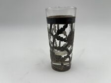 Vintage Sterling 925 Silver & Glass Shot Glass Mexico 3.25” Tall picture
