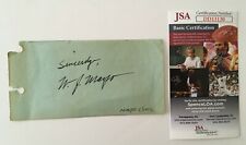 Dr. William J. Mayo Signed Autographed 3 x 5.5 Album Page JSA Certified Clinic picture